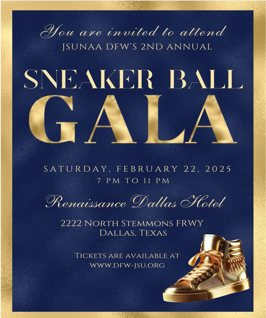 Flyer: 2nd Annual Sneaker Ball Gala