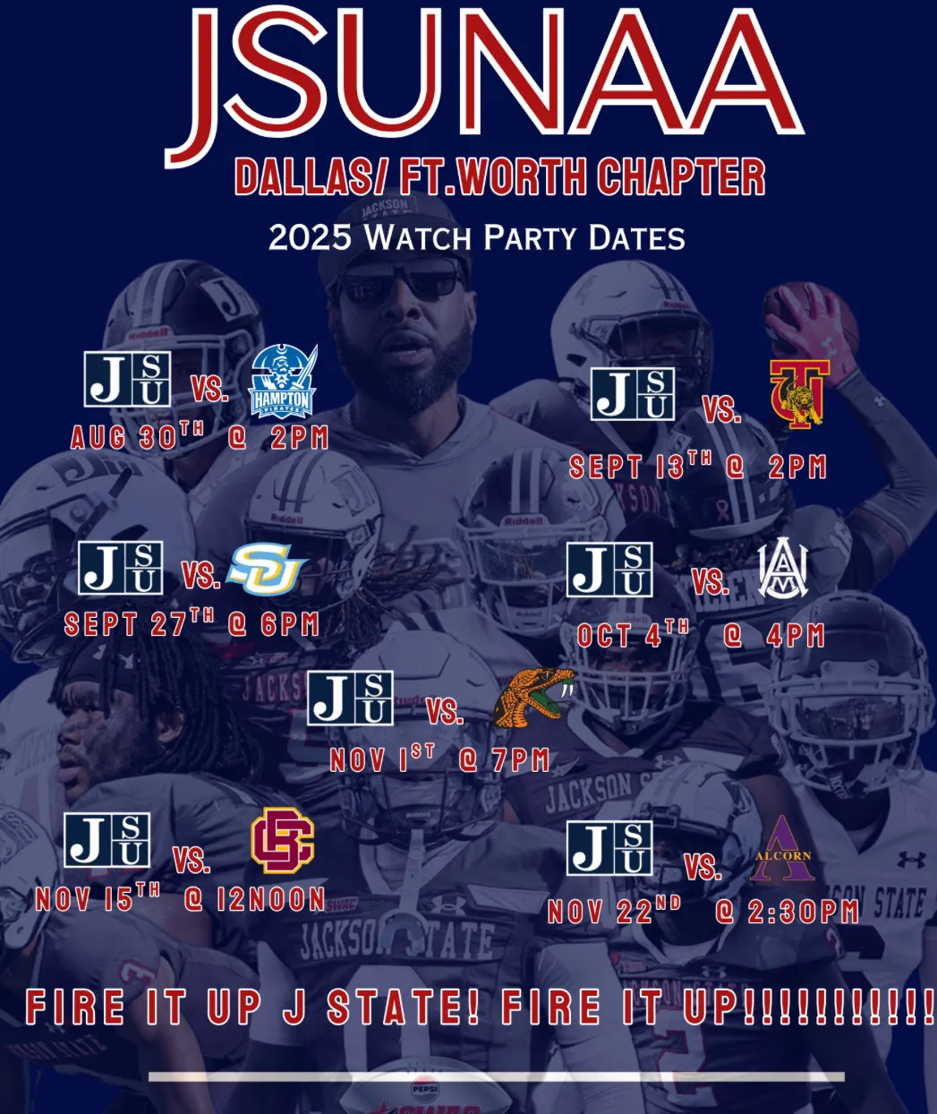Flyer: Watch Party Series, 7 games